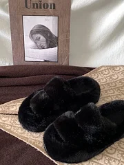 Fluffy Outerwears Platform Slippers - Image 4