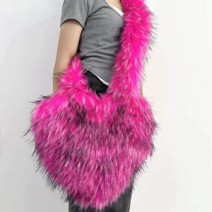 Original Design Stylish Orange Heart Teddy Messenger Bag