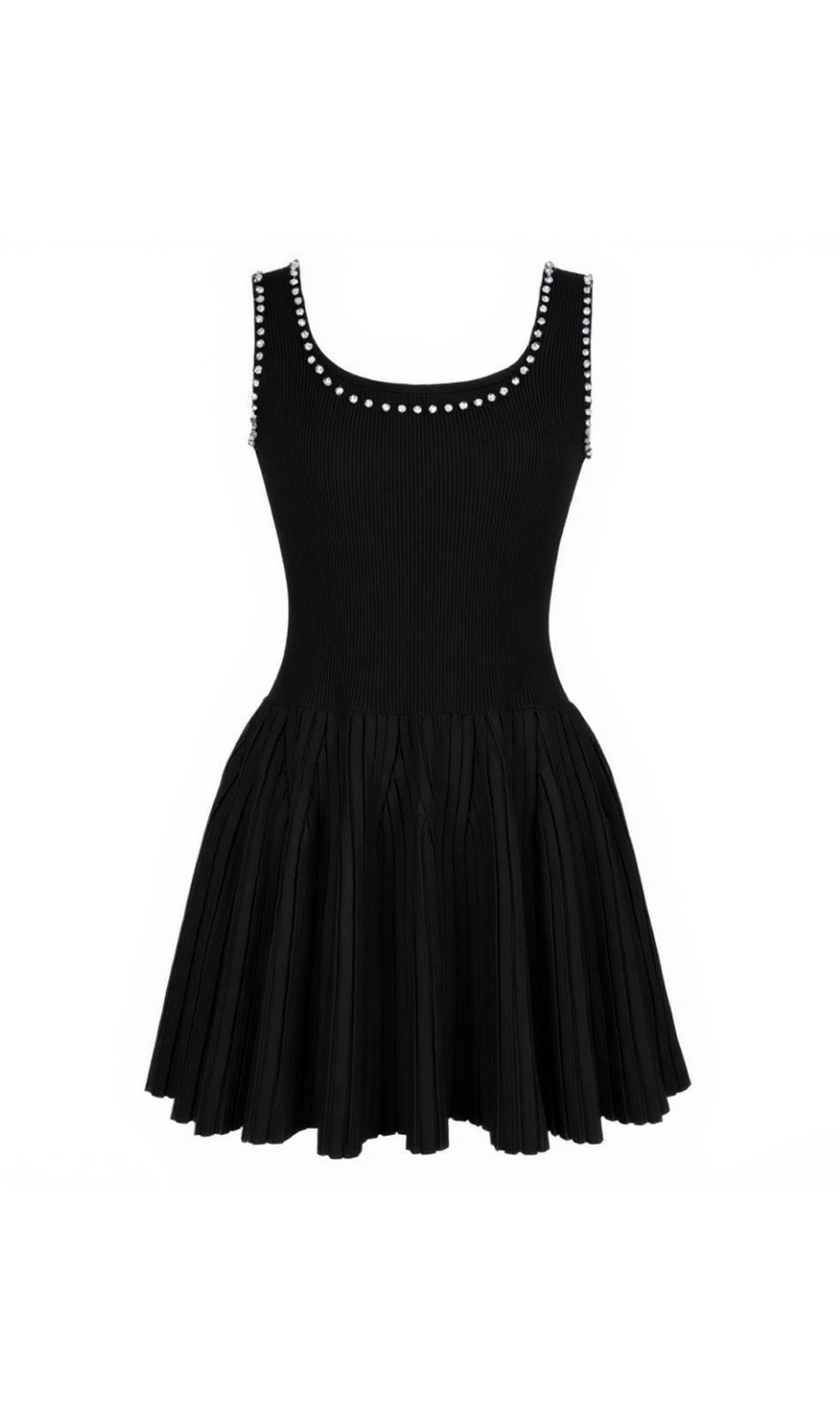 Greydon Diamante Knit Mini Dress - Image 3