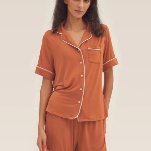 Short Sleeve Bamboo Pajama Set ODESSA