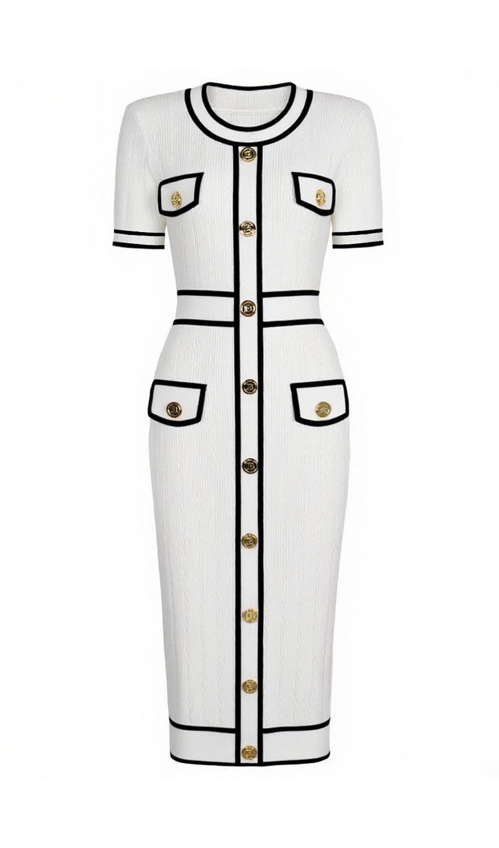 Gretel Button Knit Midi Dress