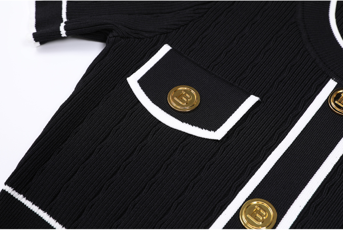 Gretel Button Knit Midi Dress - Image 4